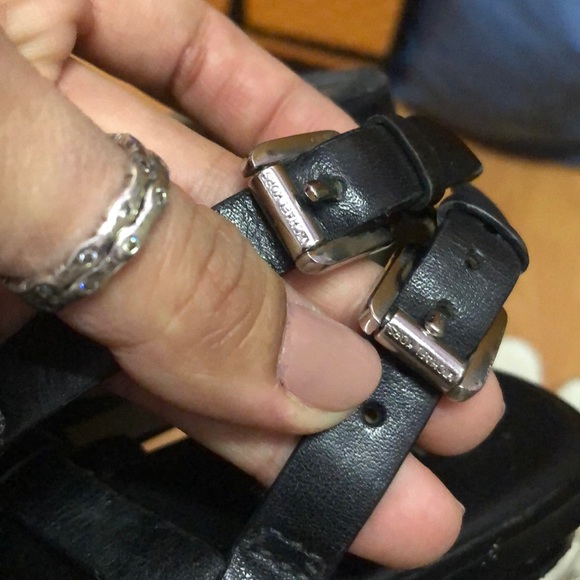 Leather MK T-Strap Sandal - Picture 4 of 7